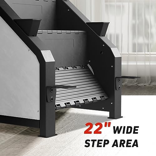 Stepper Machine, GMWD Stair Stepper with LED Screen, Commercial Grade Stair Climber Exercise Machine for Home with 15 Resistance Levels, 441LBS, 24-164 Steps/Minute, SS02