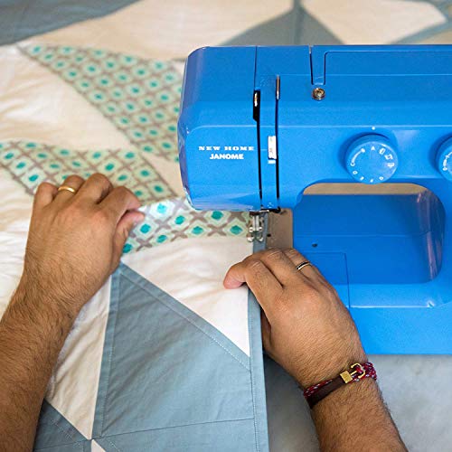 Janome Pink Sorbet Easy-to-Use Sewing Machine with Interior Metal Frame, Bobbin Diagram, Tutorial Videos, Made with Beginners in Mind!