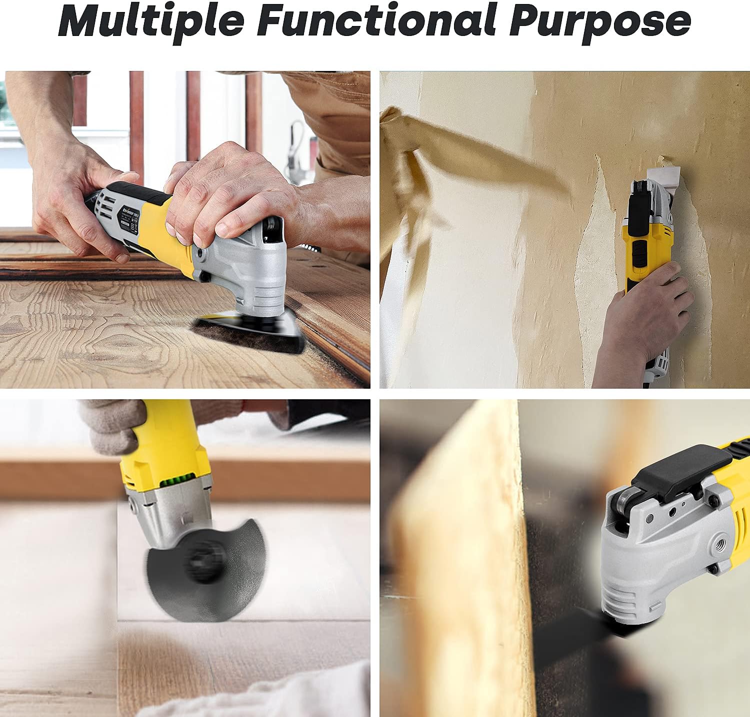 Oscillating Tool, ENVENTOR 2.5-Amp Oscillating Multitool With 6 Variable Speeds & 3&deg; Oscillating Angle and 28pcs Oscillating Saw Accessories and Carrying Bag