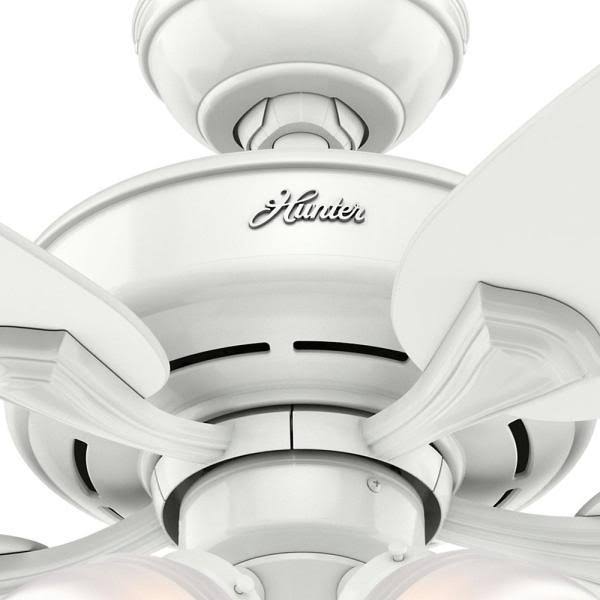 Hunter Channing 52 in. LED Indoor Snow White Ceiling Fan with Light