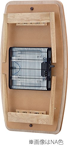 AZUMAYA Kotatsu Heater Folding Legs Table W36.0 x D20.0 x H14.5 Inches Natural Oak and Rubber Wood Material Home and Living Herringbone Pattern Table Top Wood Brown Color KT-111