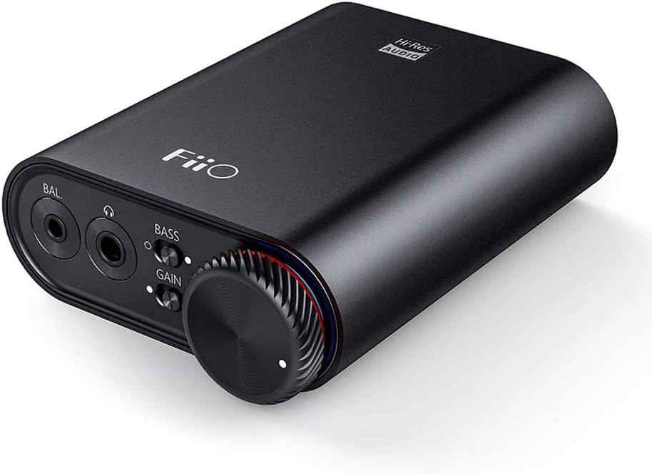 FiiO New K3 Headphone Amplifier High Resolution 384kHz/32bit PCM DSD256 USB-C DAC for Home and Computer Coaxial and Optical Digital Outs