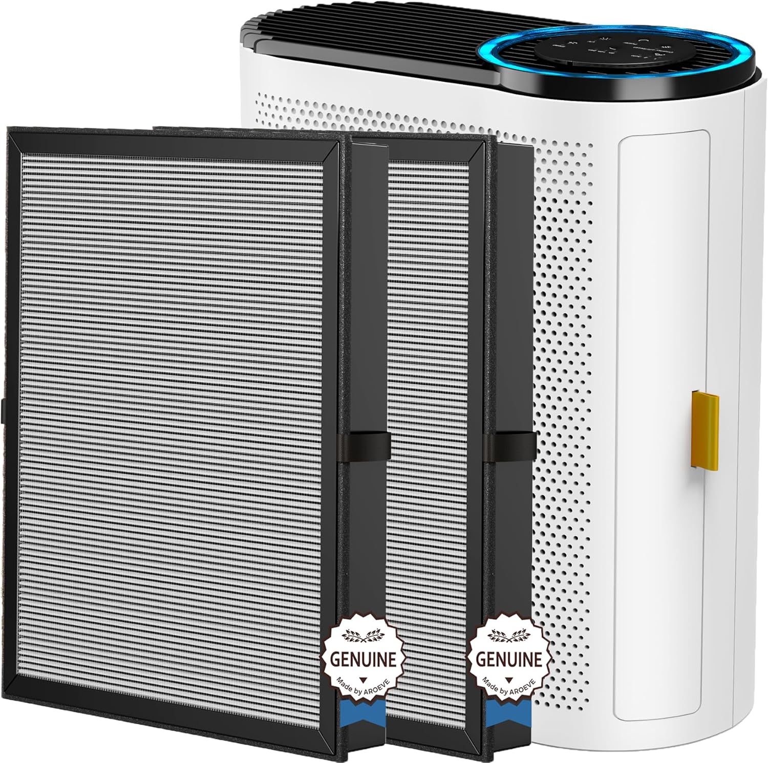 AROEVE Air Purifier for Home(MK04-White) with Three Air Filter(One Basic Version & Two Somke Remove Version) for Dust, Pet Dander, Smoke, Pollen