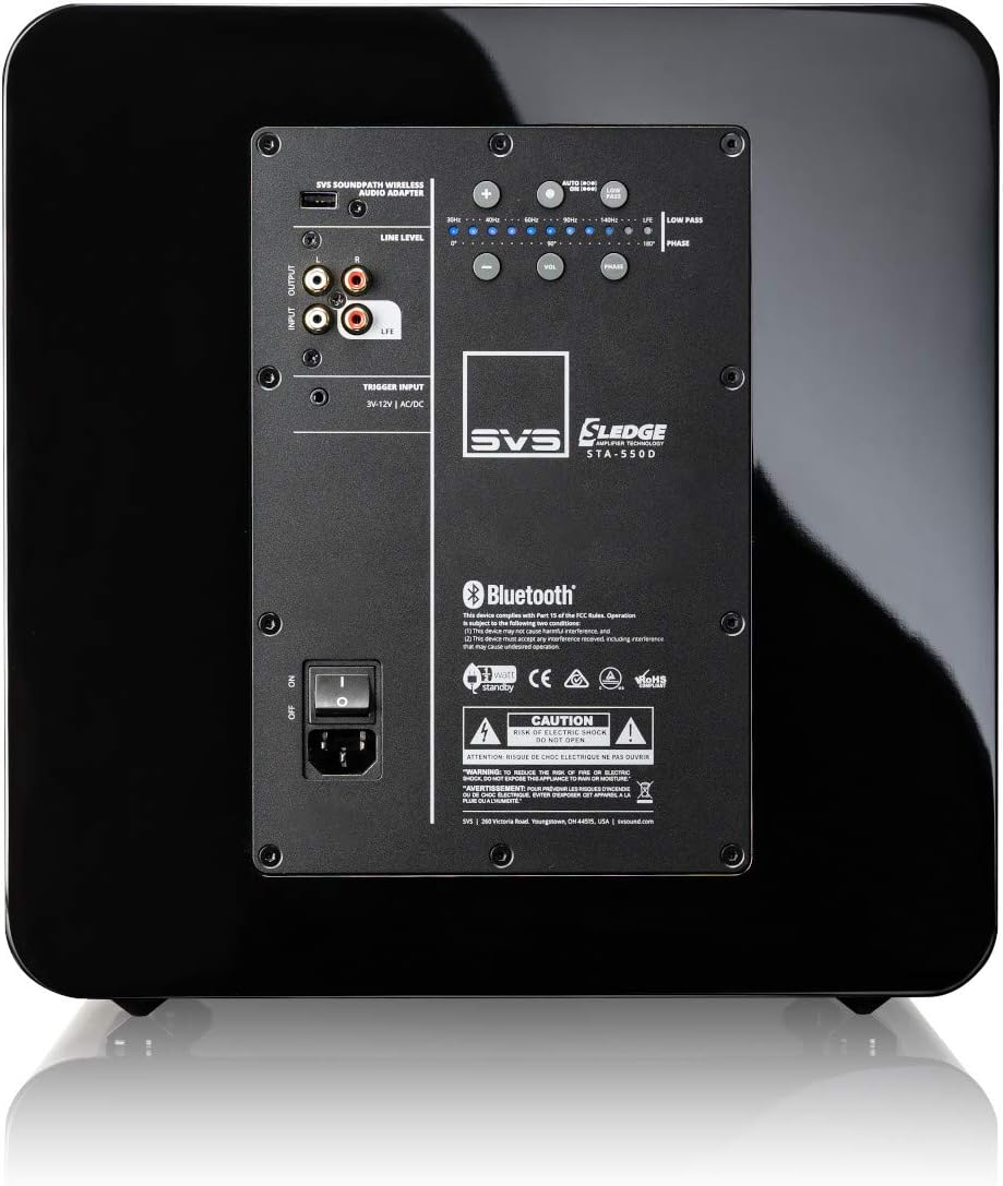 SVS SB-2000 Pro 550 Watt DSP Controlled 12" Sealed Subwoofer (Piano Black)