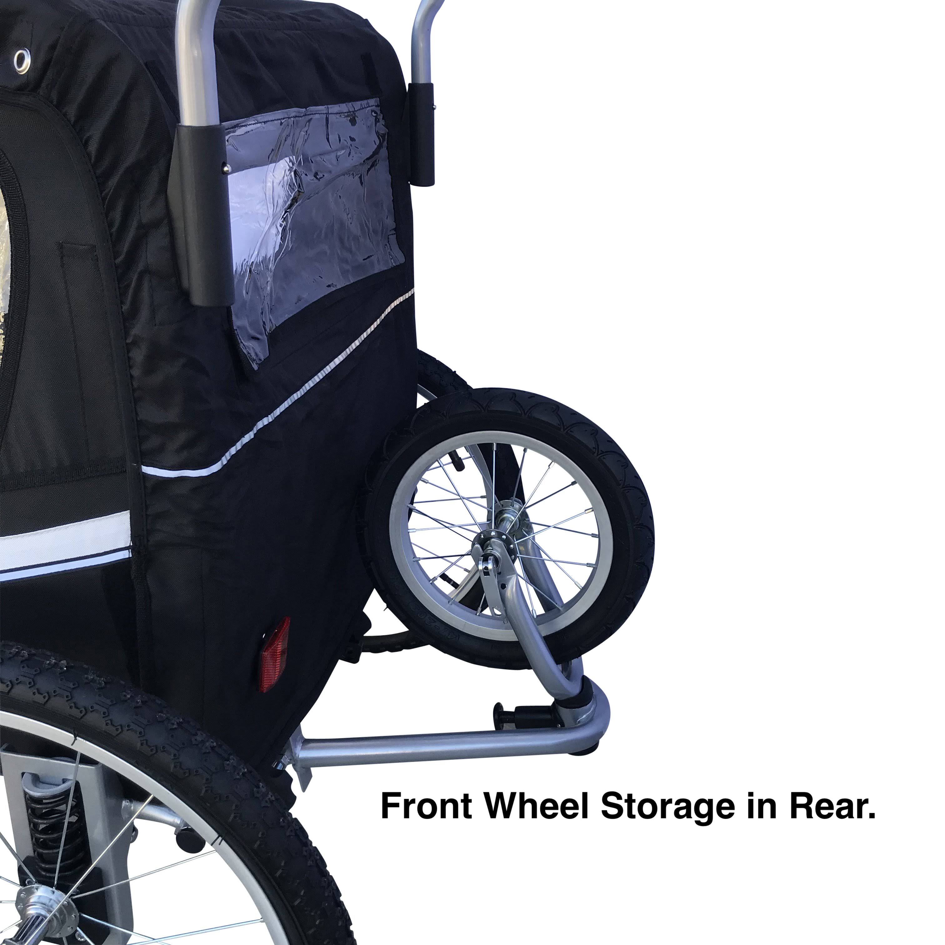 Booyah Strollers Child Baby Bike Bicycle Trailer and Stroller II Green