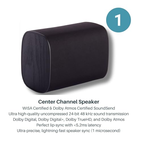 Platin Milan 5.1 Surround Sound Speaker System - Wireless Home Theater System for Smart TVs - WiSA Certified - with WiSA SoundSend Transmitter Included