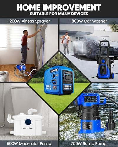 4000 Watt Inverter Generator, 120V Gas Powered Generator Super Quiet, RV Ready/EPA for RV, Camping and Home