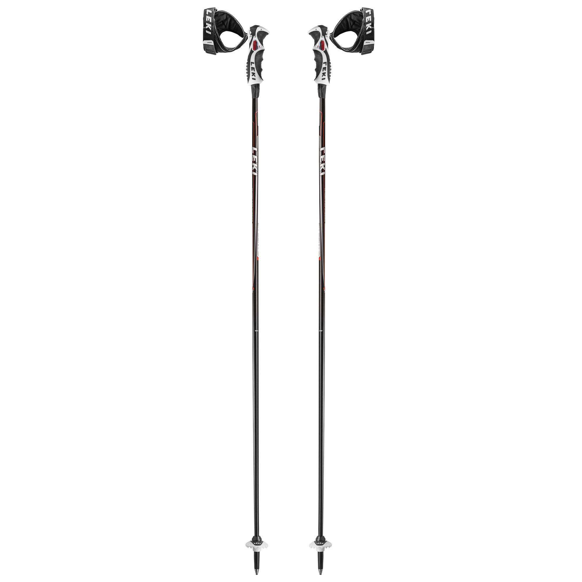 Leki Carbon 14 S Ski Poles Red 52in