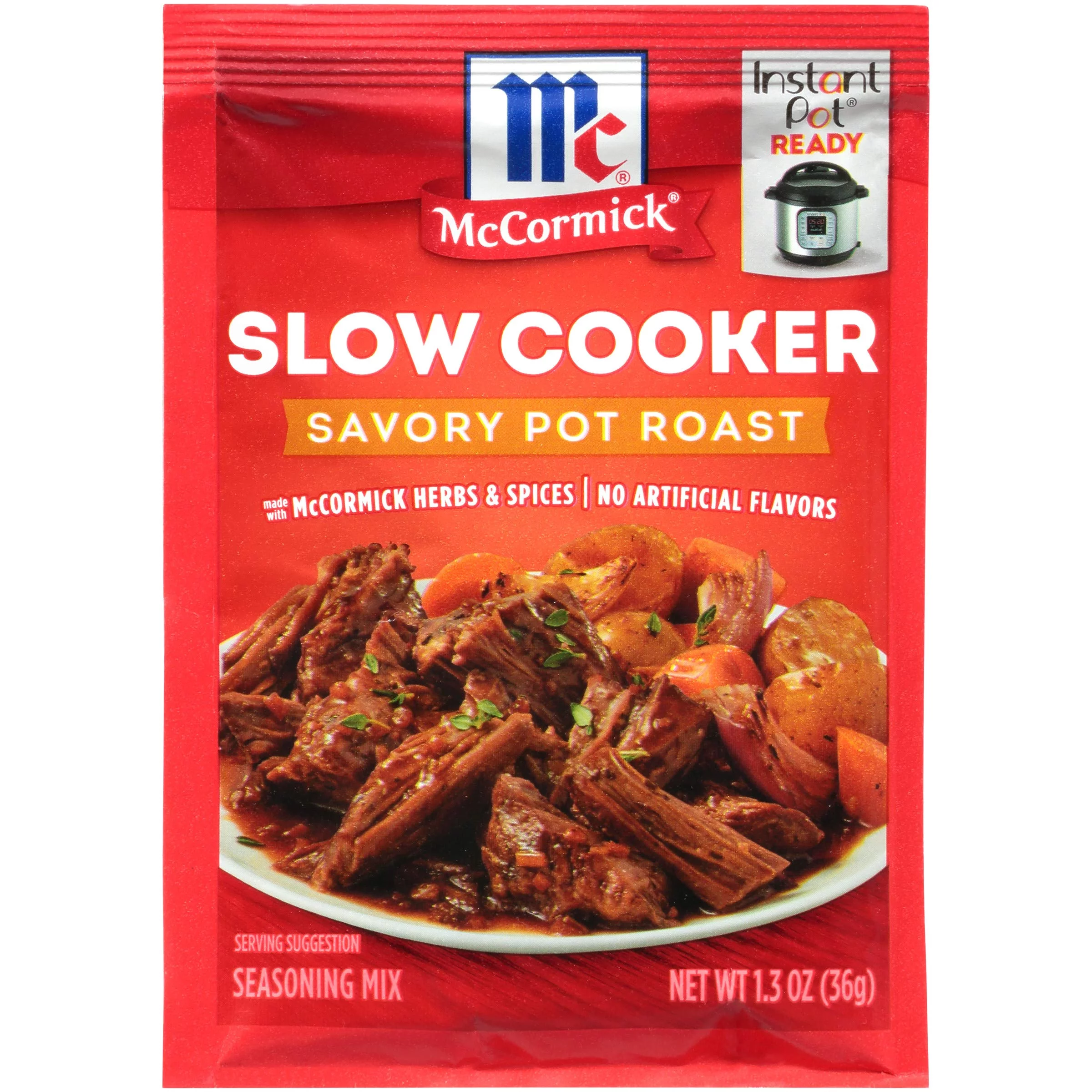 McCormick Slow Cooker Savory Pot Roast Seasoning Mix, 1.3 oz (Pack of 48)