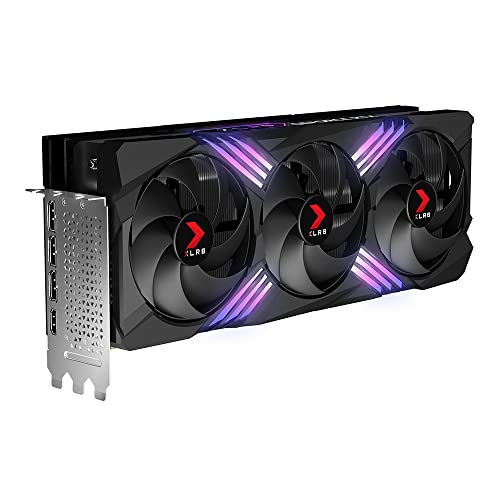 PNY GeForce RTX™ 4090 24GB VERTO™ Triple Fan Graphics Card DLSS 3 (384-bit PCIe 4.0, GDDR6X, Supports 4k, Anti-Sag bracket, HDMI/DisplayPort)