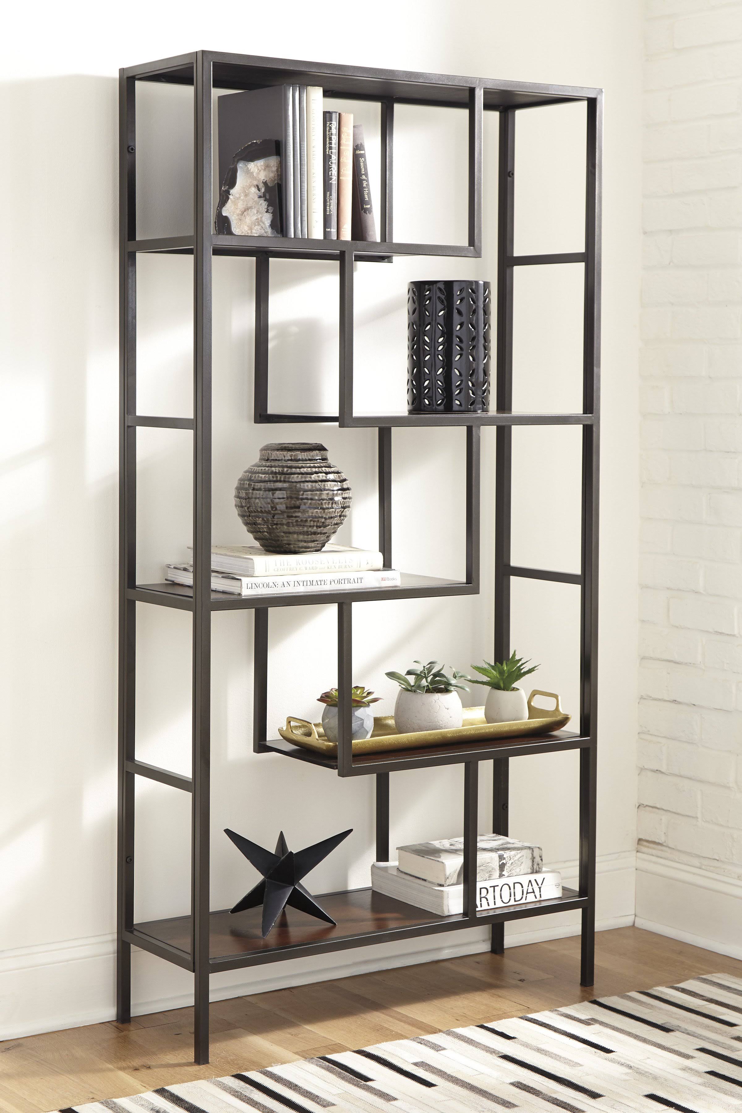 Ashley Furniture Frankwell Bookcase - Brown Black