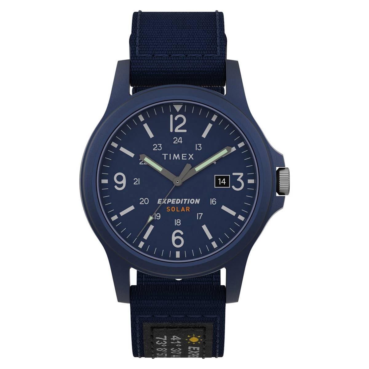 Timex Mens Expedition Acadia Solar Watch - TW4B18900JT Blue | Boscov&s - Megean