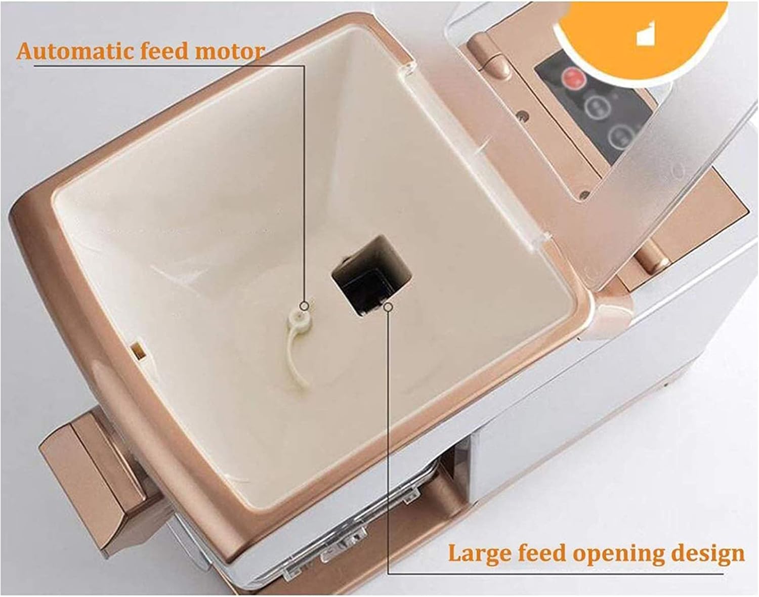 Oil Press Machine, Smart Oil Filter Oil Press Extractor, Fully Automatic Household Oil Extractor Machine Silent/White/44X22X38Cm