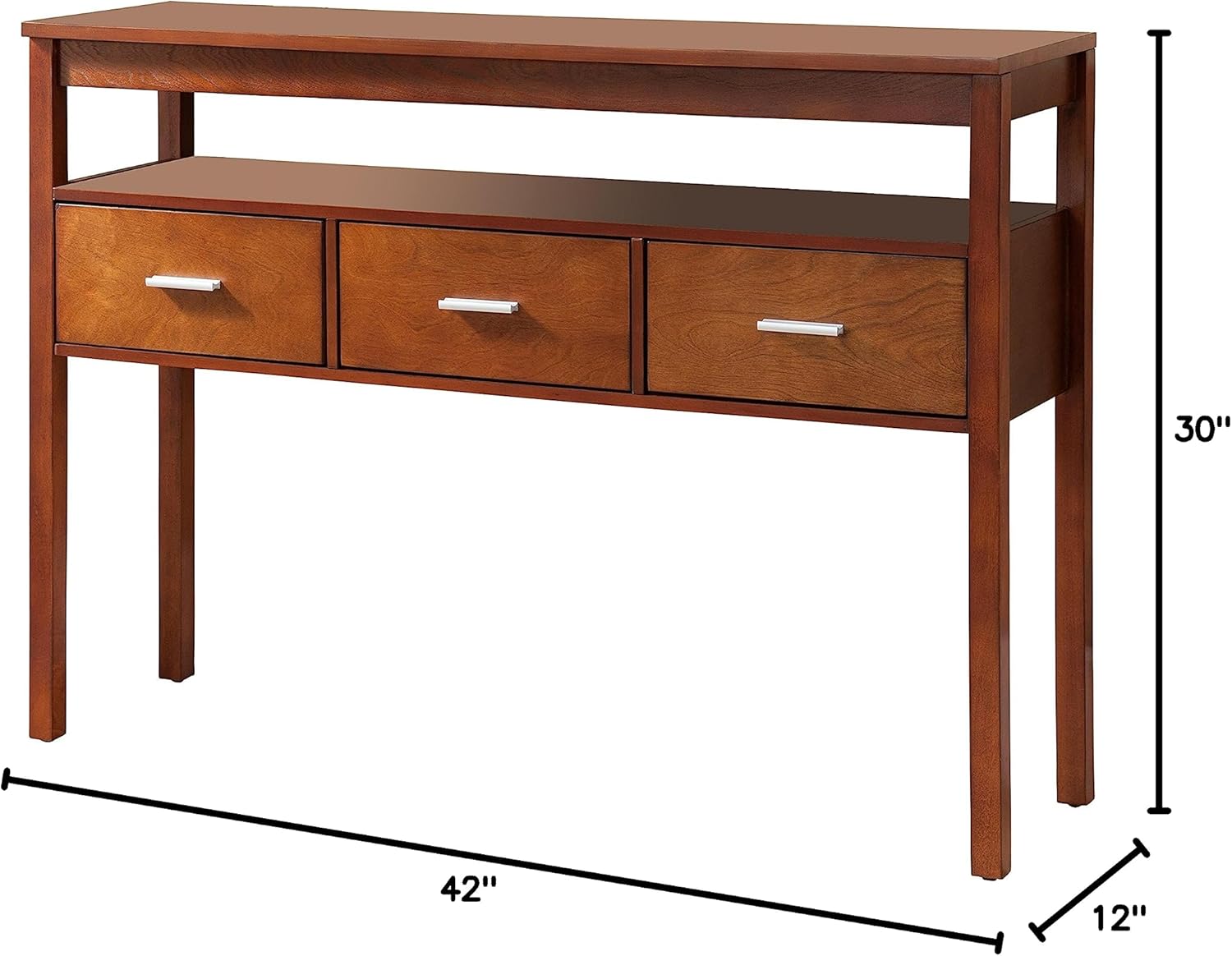 Luxurious Design Style Console Table, Furniture Walnut Wood Hall Side Cabinet Accent Furniture, Hallway, Entryway Home Decor