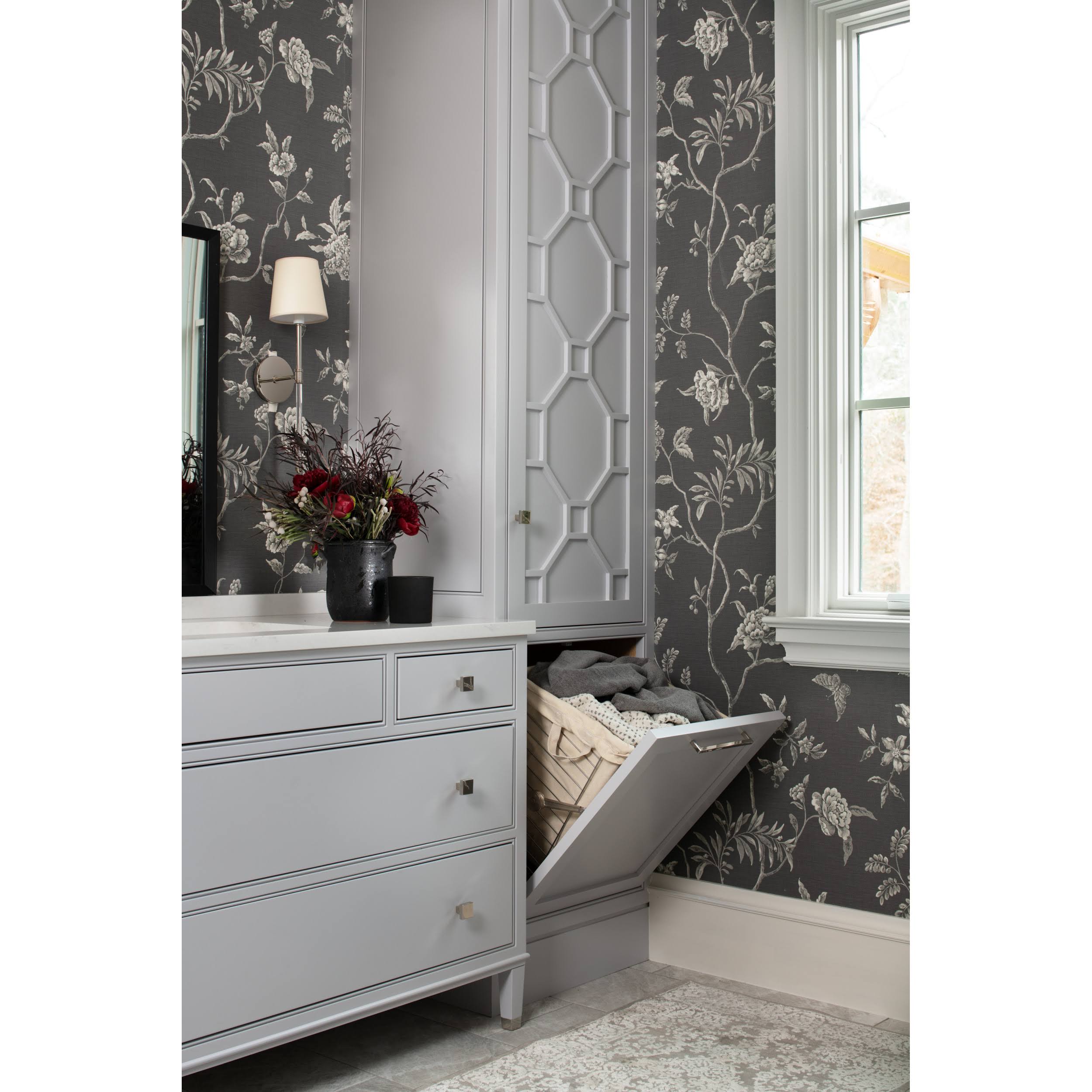 Rev-A-Shelf Tilt Out Hamper Basket, Satin Nickel