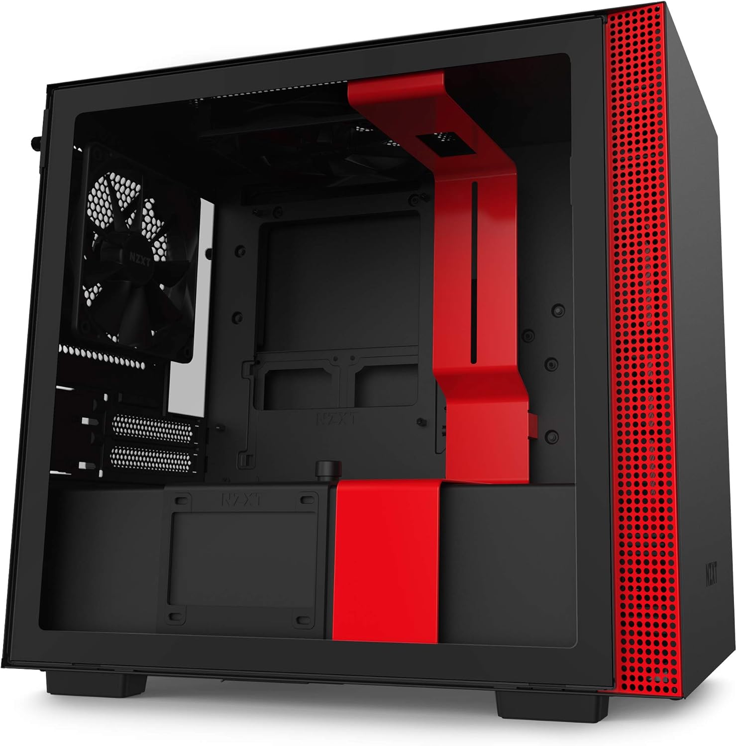 NZXT H210 - CA-H210B-B1 - Mini-ITX PC Gaming Case - Front I/O USB Type-C Port - Tempered Glass Side Panel - Cable Management System - Water-Cooling Ready - Black
