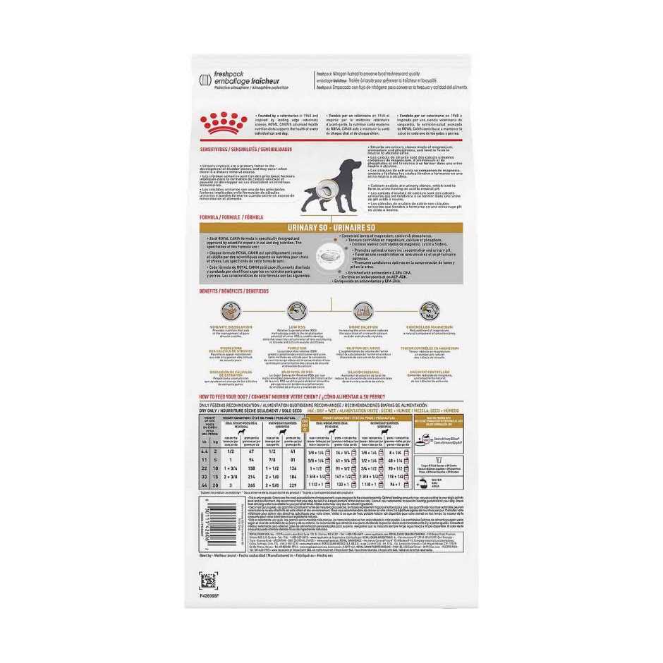 Royal Canin Veterinary Diet Canine Urinary SO Dry Dog Food - Pet Supplies online store