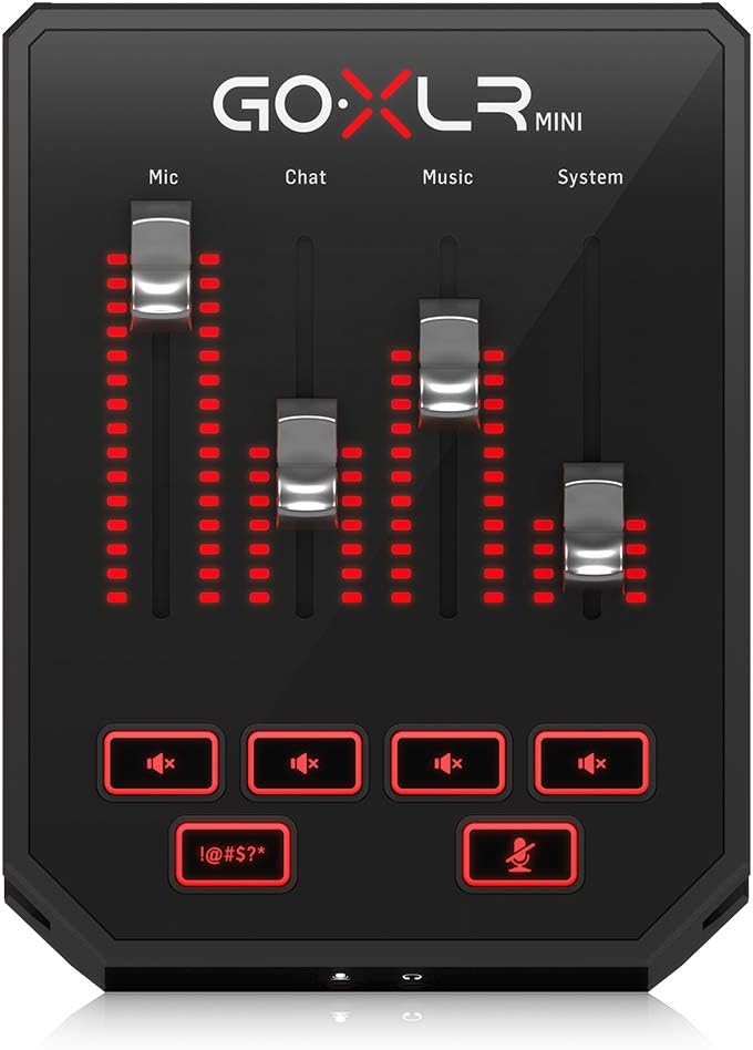 TC-Helicon GoXLR Mini Online Broadcast Mixer with USB/Audio Interface and Midas Preamp (GOXLRMINI)