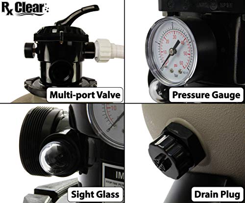 Rx Clear Radiant Sand Filter | for Above Ground Swimming Pool