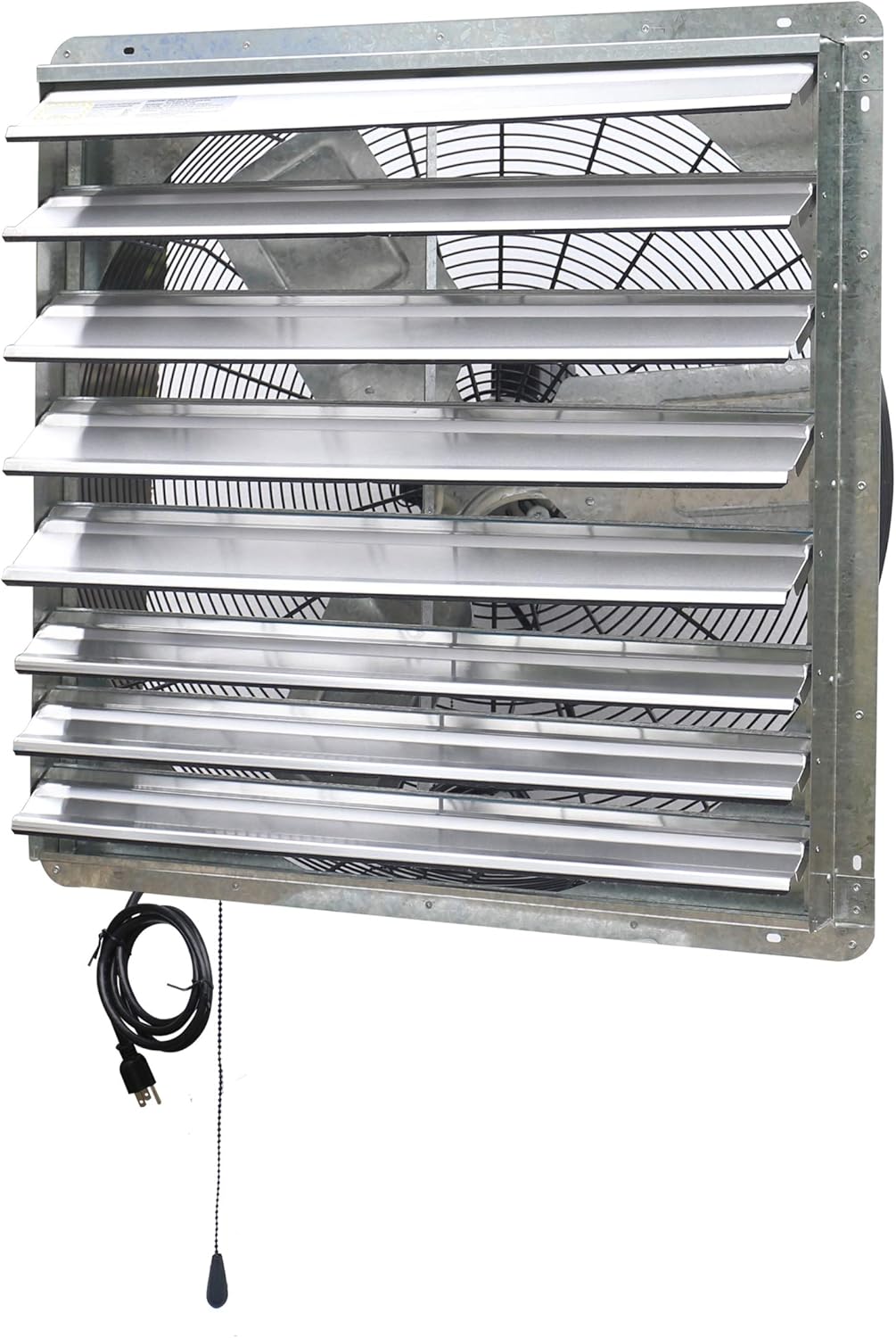 iLiving 30" & 36" Wall Mounted Shutter Exhaust Fans - Thermostat Control & Single Speed - Ventilation For Home Attic, Shed, Garage - 5088 & 6128 CFM