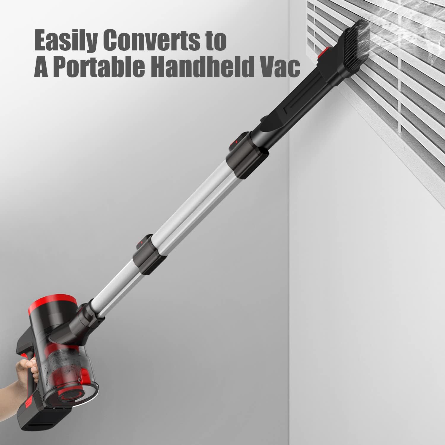 VACLAB Cordless Vacuum Cleaner, 22Kpa Ultra-Powerful Suction, Up to 40 Minutes, Lightweight Stick Vac with High Torque LED Powerhead for Thin Carpet, Hard Floor, Car & Pet Hair Deep Cleaning - X11PRO