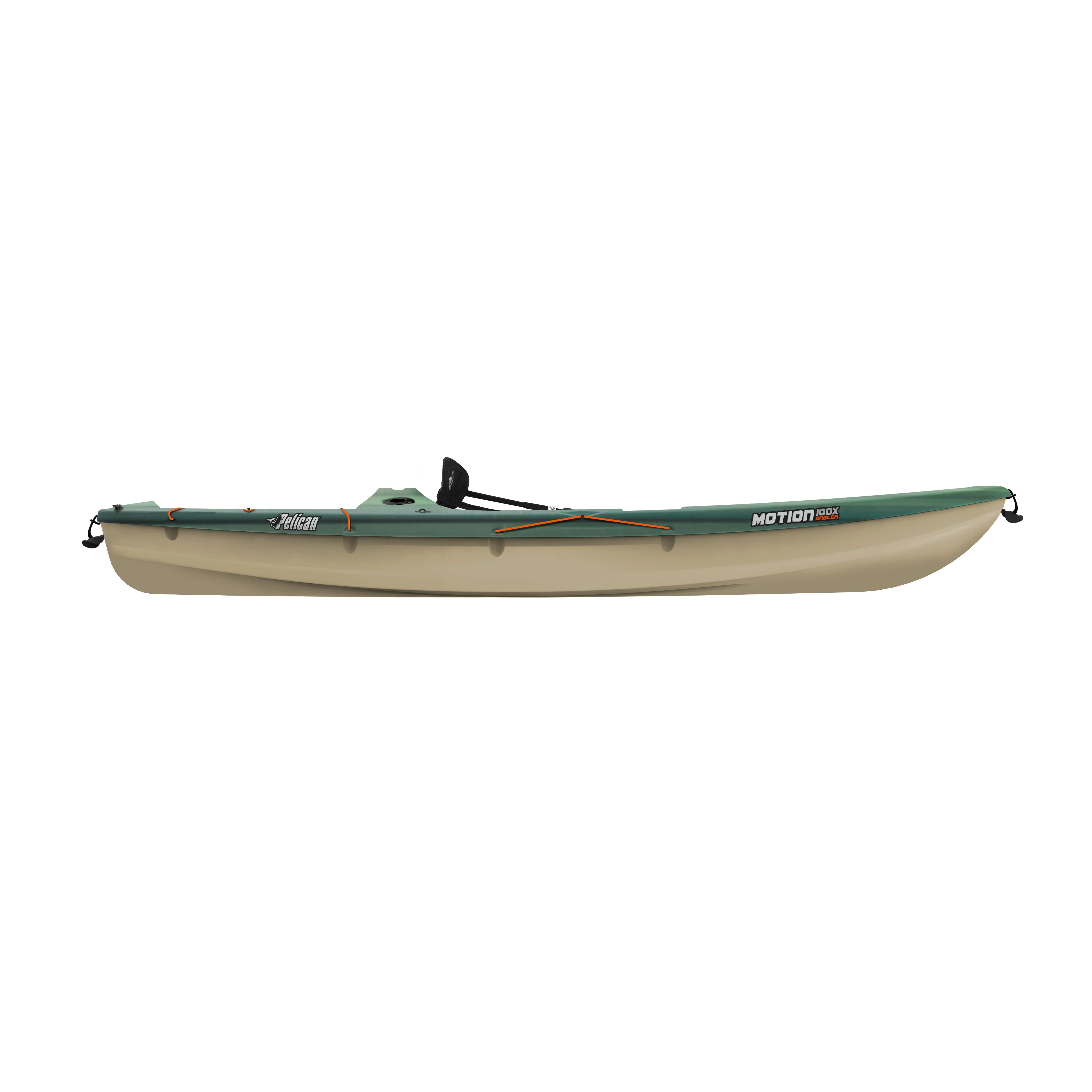 Pelican - Motion 100X - Sit-on-Top - Angler Fishing Kayak - 10 ft - Fade Black Green