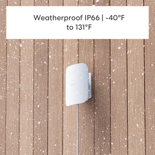 Introducing Amazon eero Outdoor 7 dual-band mesh wifi router - Weatherproof rating of IP66, Coverage up to 15,000 sq. ft. outdoors, 1-pack, Includes 30W PoE+ adapter, 2024 release