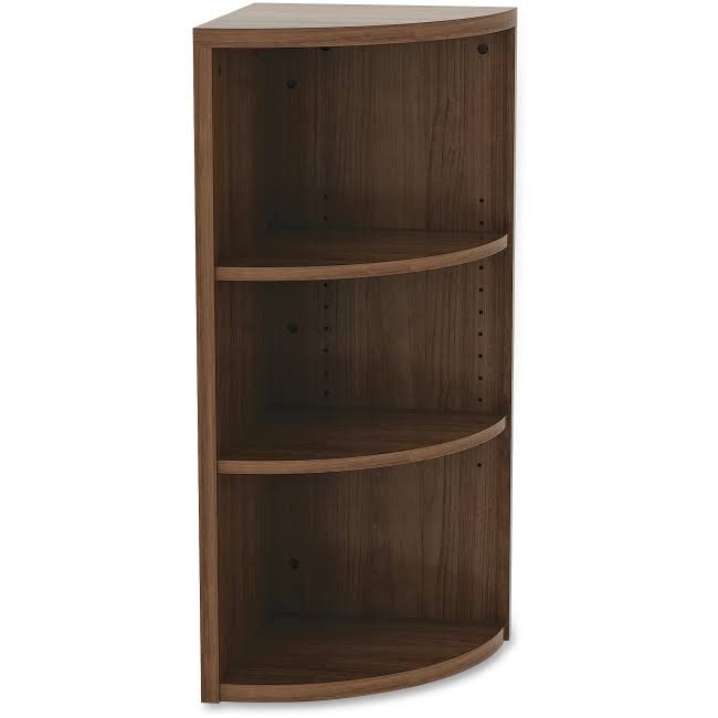 NewestEdition Corner Bookcase, Walnut