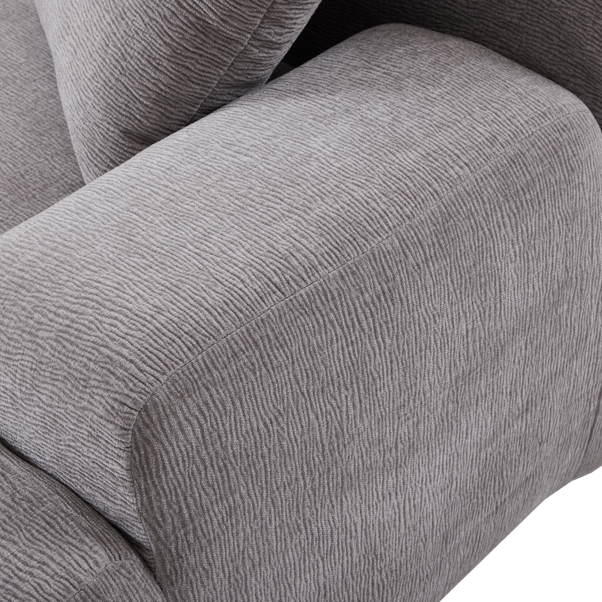 Dawn Whisper Modern Large L-Shape Modular Sectional Sofa for Living Room,  Bedroom, Salon, 2 Piece Free Combination, Simplified Style in Gray