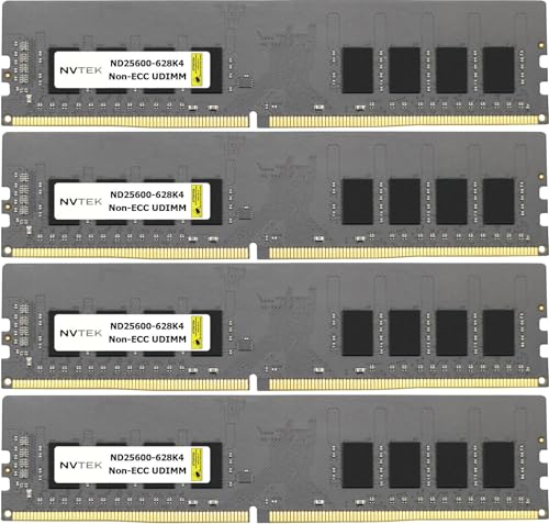 128GB (4X32GB) DDR4 3200MHZ PC4-25600 2Rx8 1.2V 288-PIN Non-ECC Unbuffered UDIMM Desktop PC Computer Memory KIT