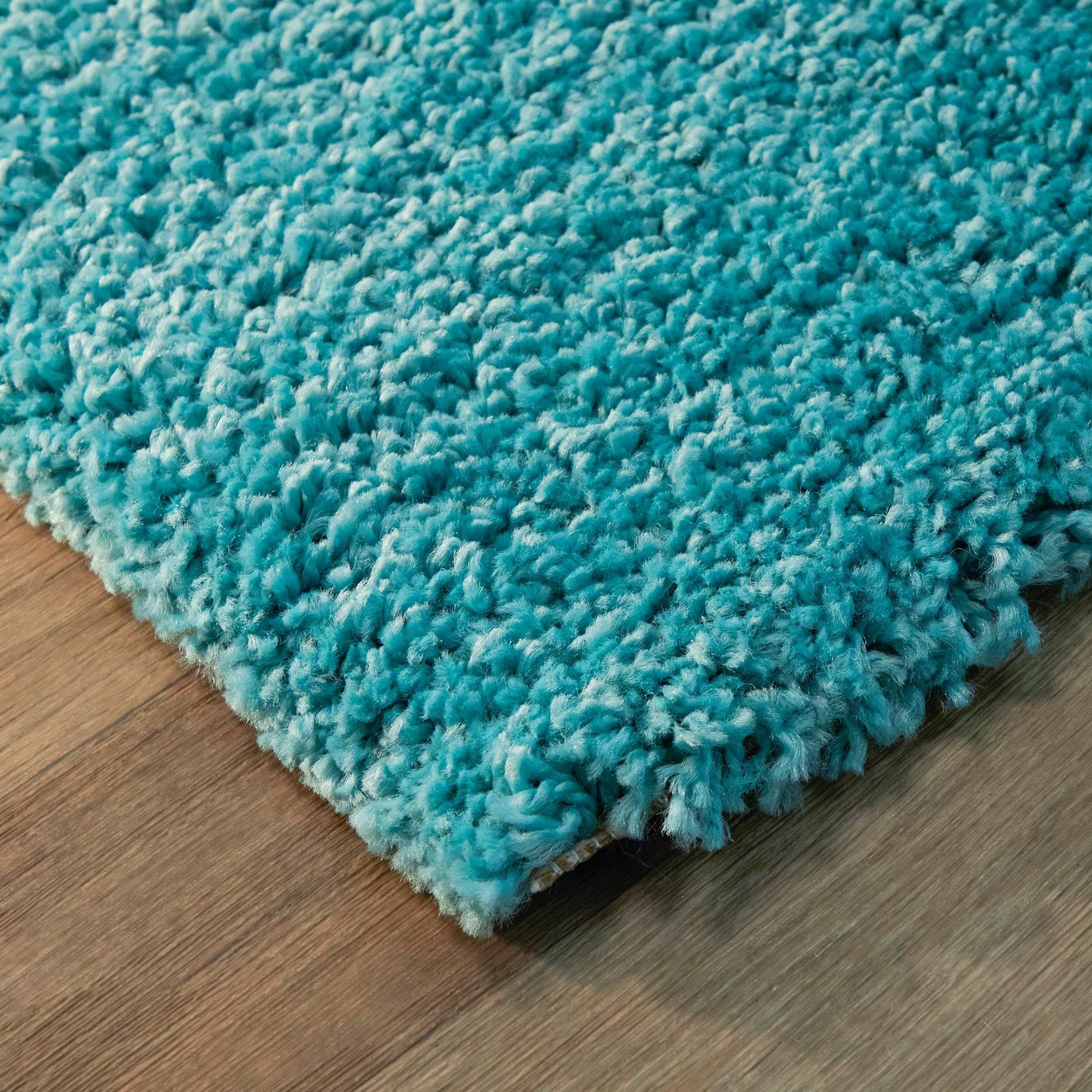 BALTA Sarasota Teal 5 ft. x 7 ft. Coastal Shag Area Rug, Blue