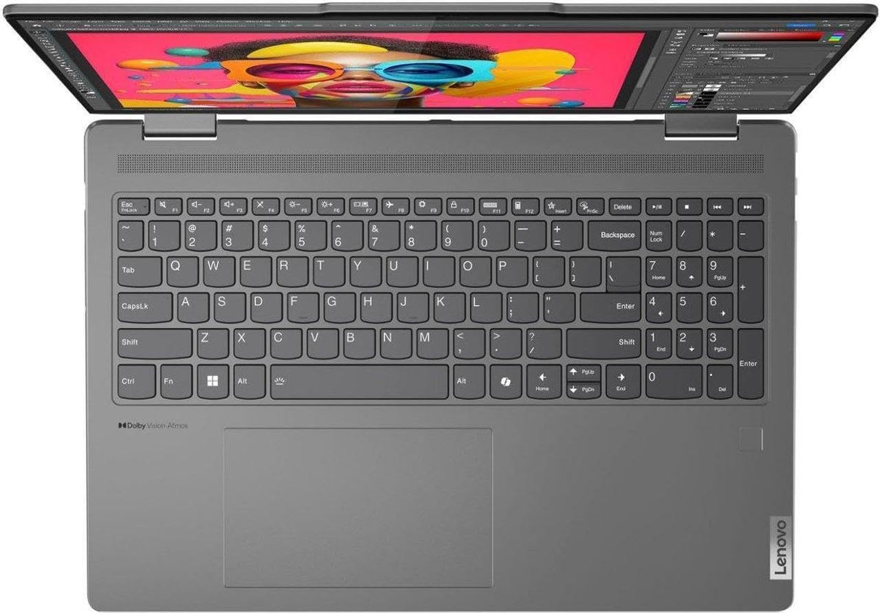 Lenov Yoga 2 in 1 16" 2K Touchscreen Laptop | Intel Core Ultra 7 155U | Intel HD Graphics | Backlit | Fingerprint | 16GB RAM DDR5 | 1024GB SSD | Windows 11 Home | Bundle with Stylus Pen