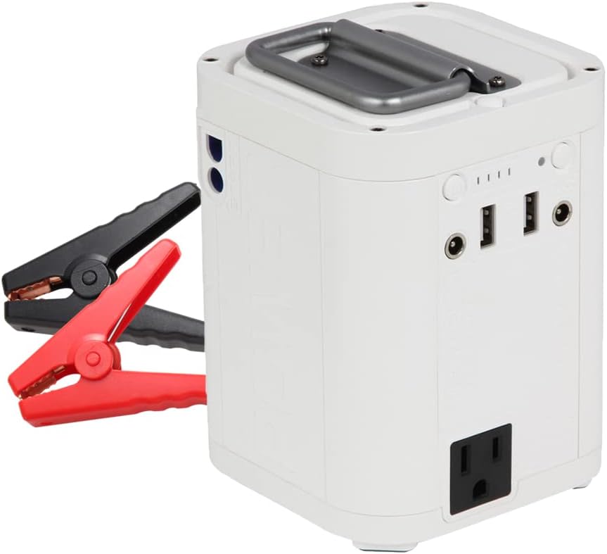 SEMTION Portable Power Station 592Wh/160000mAh 600W with Jump Starter for Outdoor Camping Home Emergency CPAP (600W)