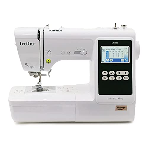 Brother SE600 Sewing and Embroidery Machine, 80 Designs, 103 Built-In Stitches, Computerized, 4" x 4" Hoop Area, 3.2" LCD Touchscreen Display, 7 Included Feet