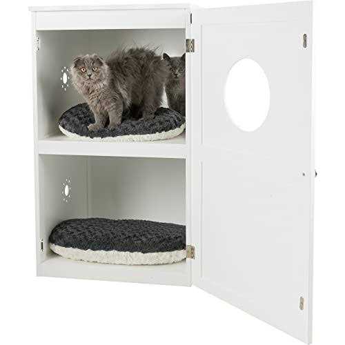 TRIXIE 2-Story Wooden Cat Litter Box Enclosure - Pet Supplies online store