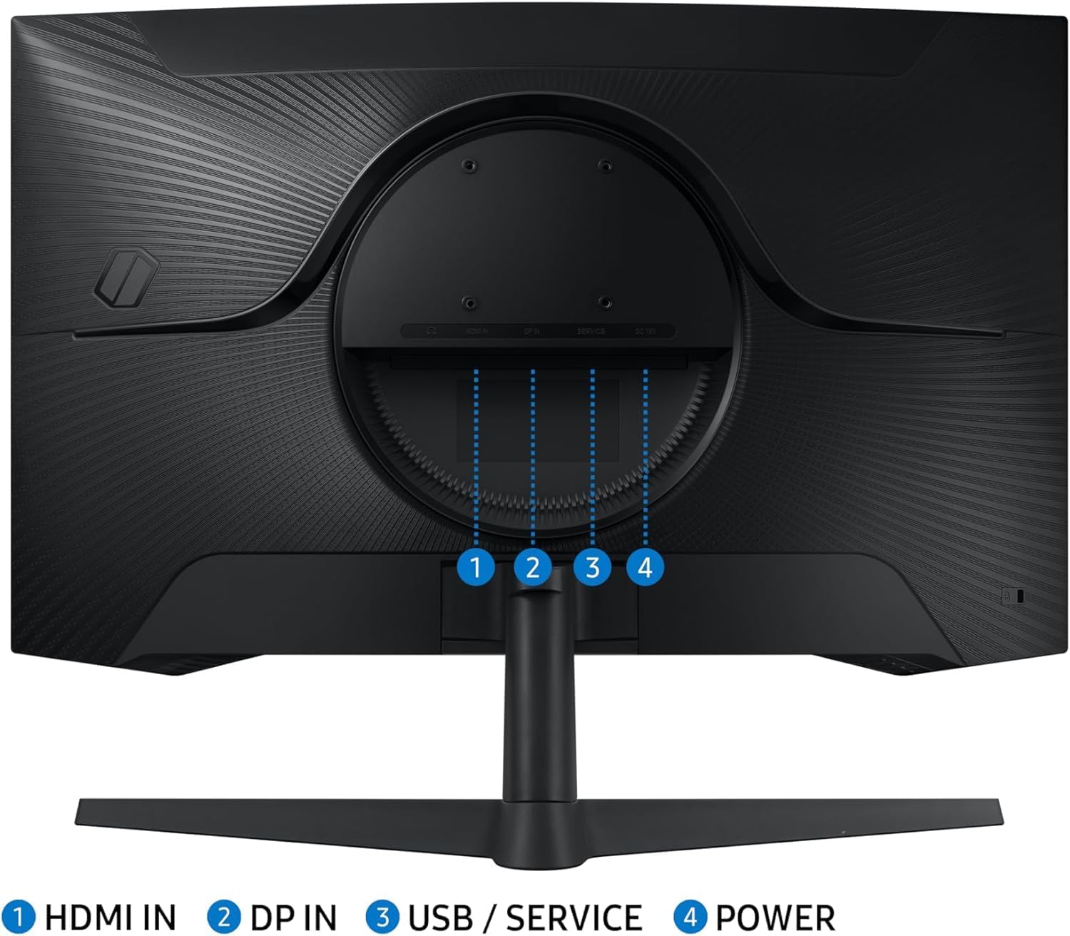 SAMSUNG Odyssey G55C 32"" 1440p HDR 165 Hz Curved Gaming Monitor (Renewed), black