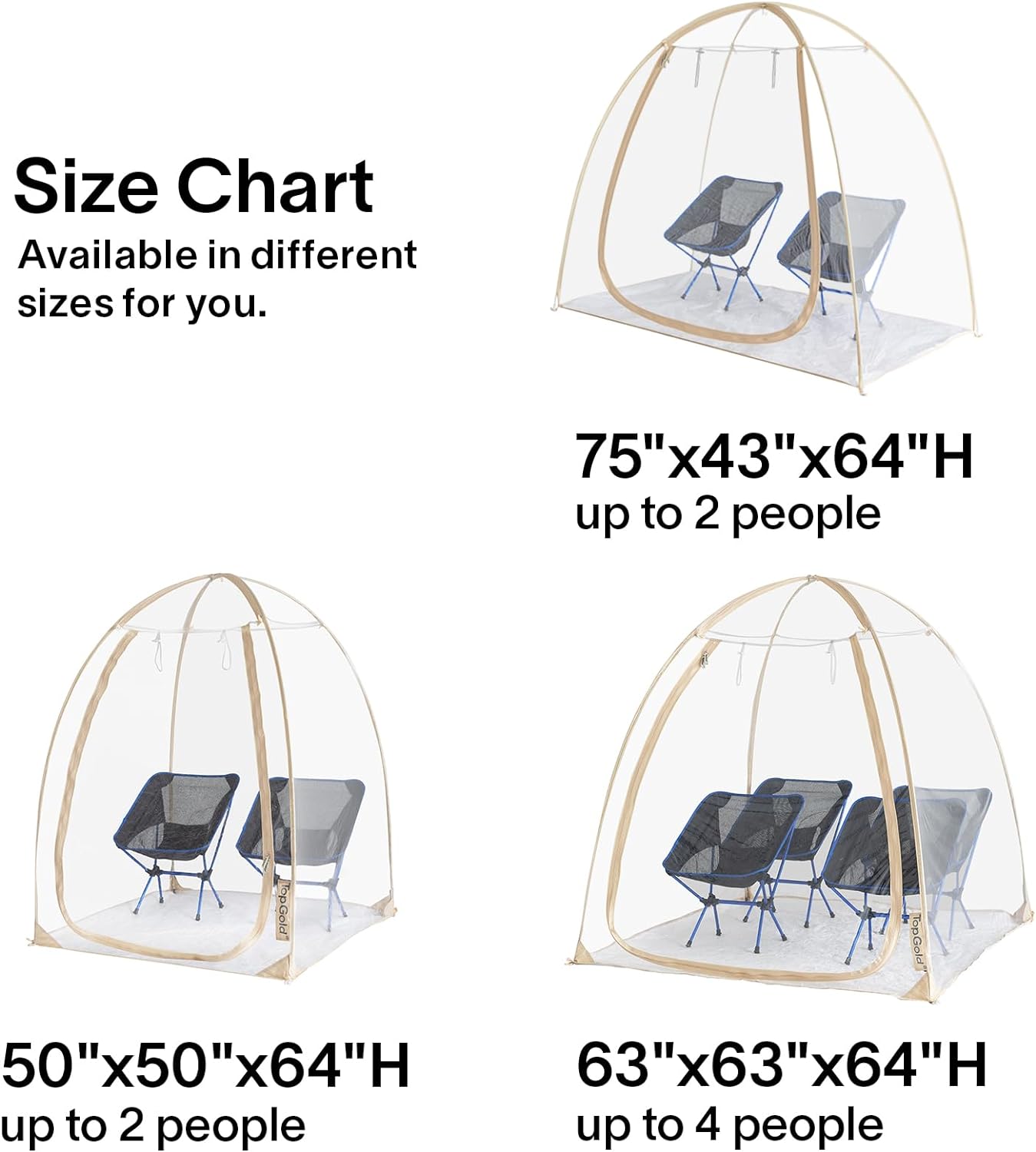 Tent Clear Bubble Tent Weatherproof Pod Tent Winter Pop up Tent for Outside Tent Cold Weather Tent