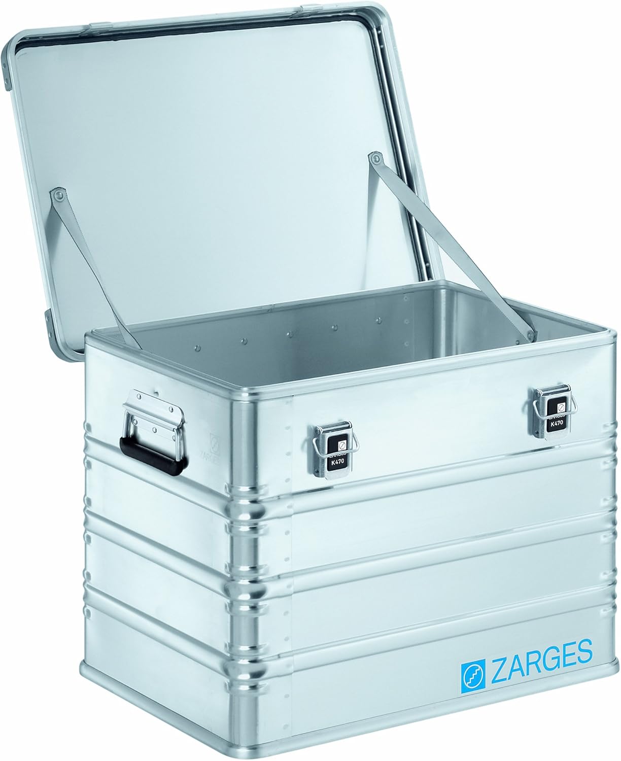 Zarges?K470 Aluminum Hard Protective Carrying Case, Portable Stackable Storage, Customizable Safe Lock Box, Dust and Water Resistant (44.1 x 28.3 x 18.9 Inches)