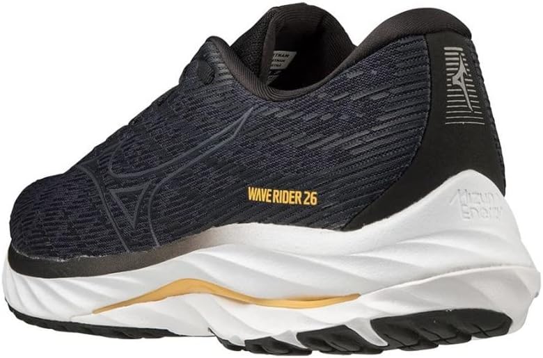 Mizuno Men's Wave Rider 26 Running Shoes, Black, 11 AU