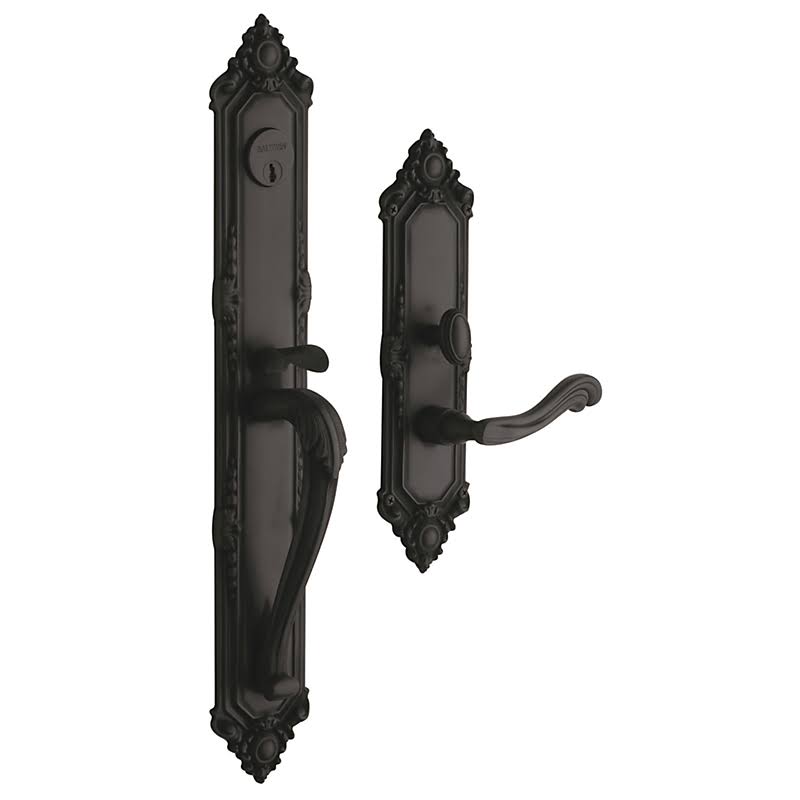 Baldwin 6950.RENT Kensington Right Hand Single Cylinder Mortise Handleset Trim S, Lifetime Polished Brass