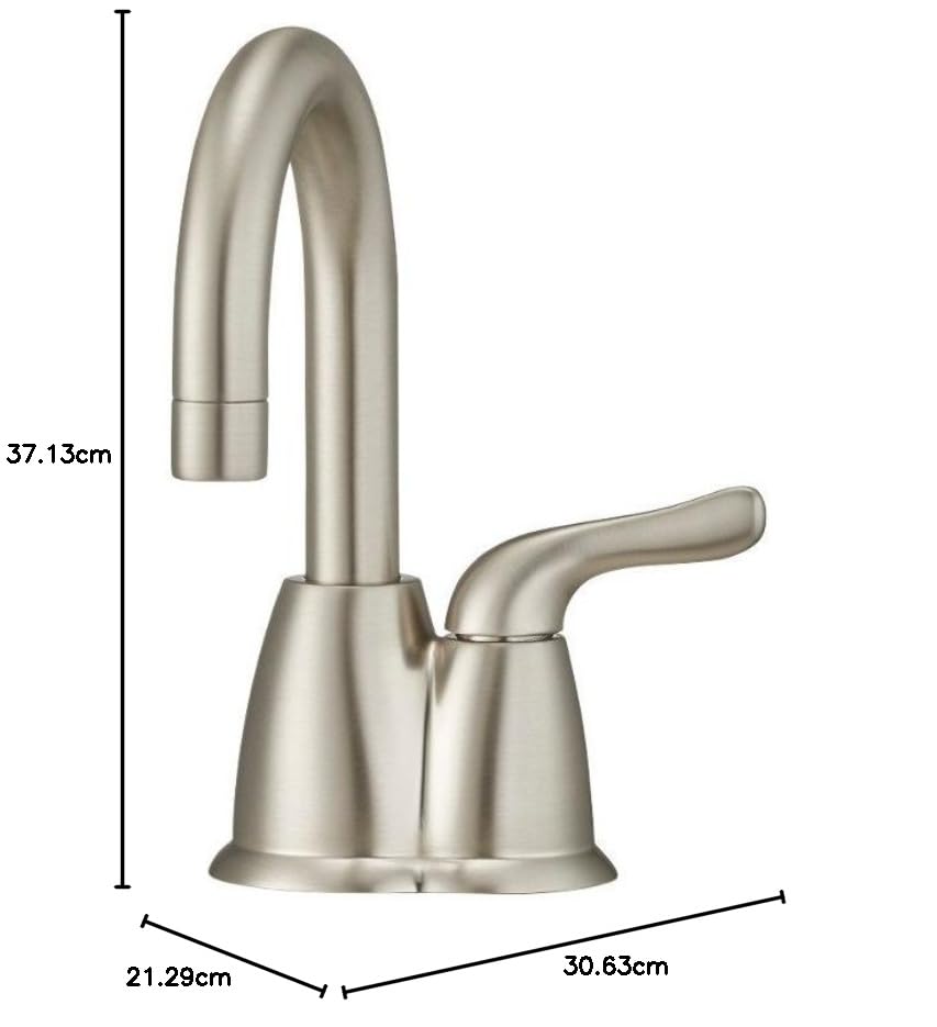 InSinkErator HOT250 Instant Hot Water Dispenser System, Single-Handle Faucet in Satin Nickel with 2/3-Gallon Stainless Steel Tank, H250SN-SS