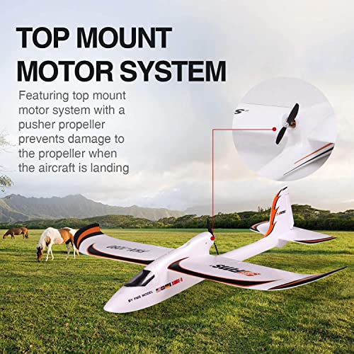 Fms Rc Plane for Adults Easy Trainer RC Airplane 4CH 1280mm (50.4") Wingspan Beginner Without Reflex RTF Ready to Fly (Included Transmitter/Receiver/Battery)