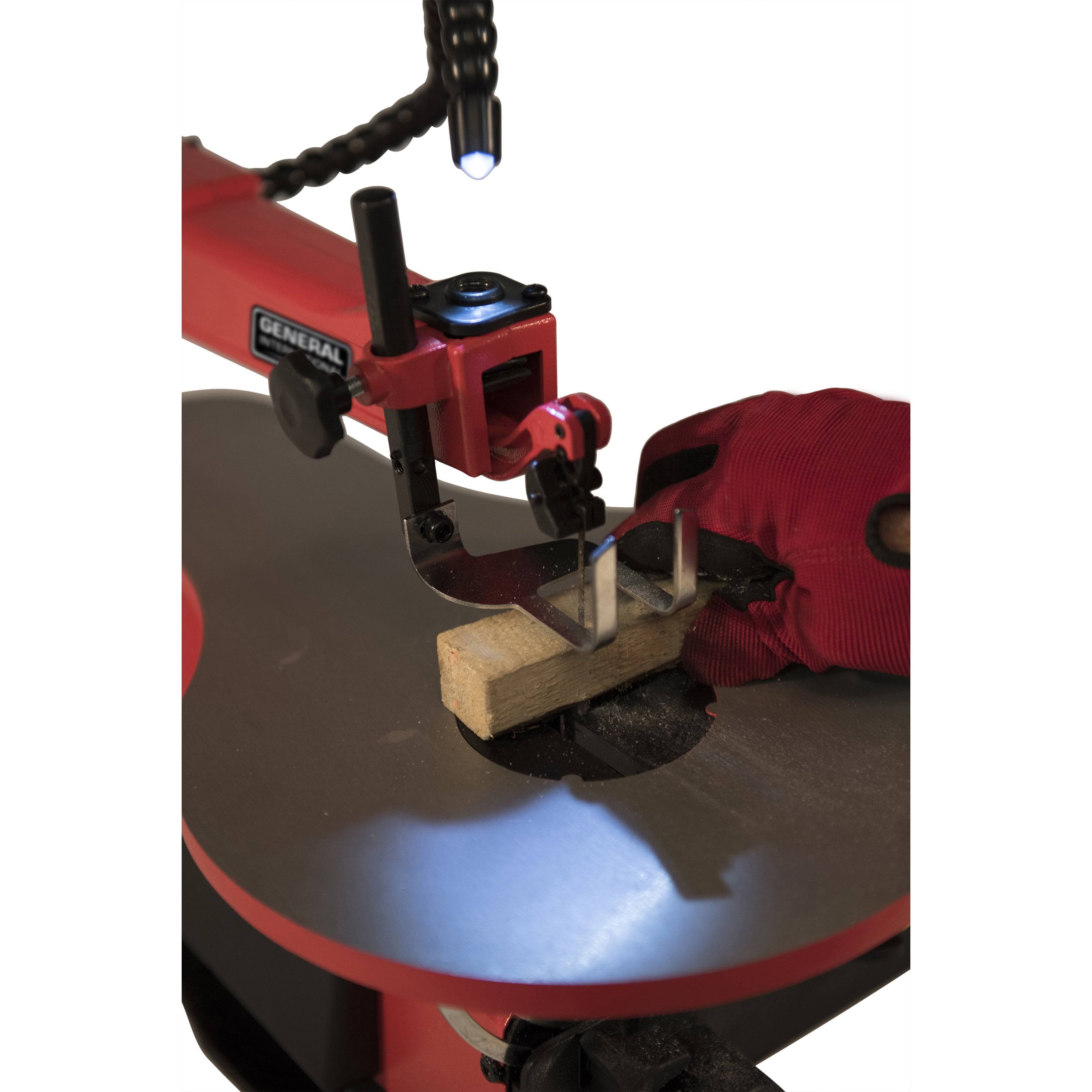 General International 16 in. 1.2a Variable Speed Scroll Saw with LED Light- BT8007