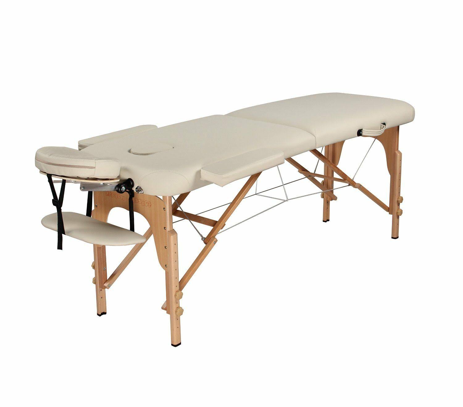 Heaven Massage Ultra Lightweight Cream Portable Massage Table - Fits in Almost