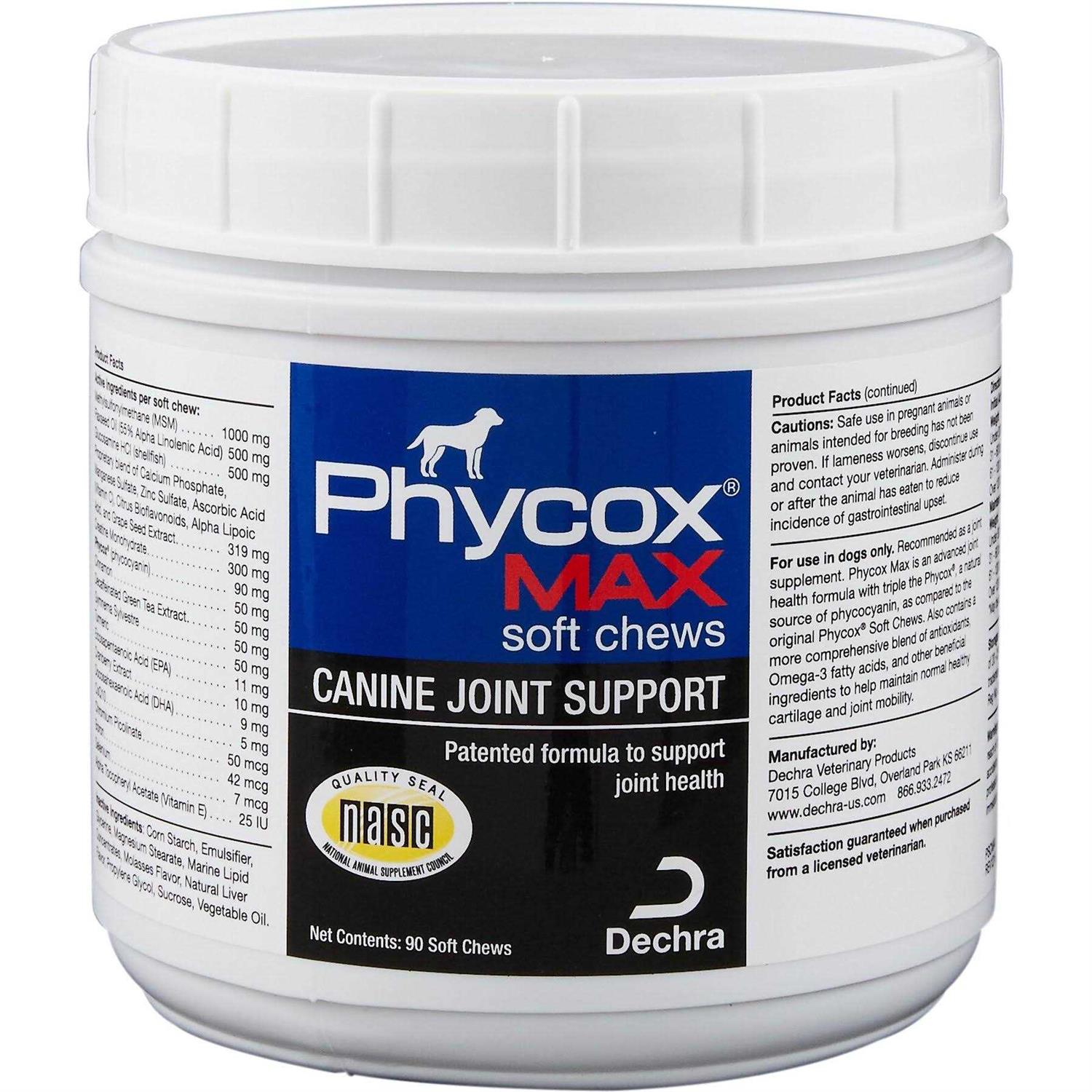 Phycox MAX Joint Supplement Soft Chews for Dogs - Pet Supplies online store