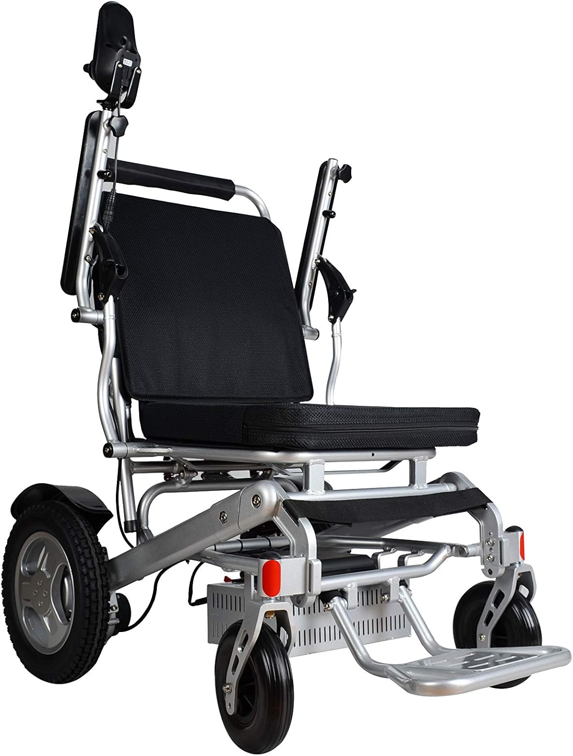 Deluxe All Terrain Electric Wheelchairs Foldable Lightweight Premium Electric Wheelchair, Portable, Compact, 500W Powerful Motors Airline Approved Folding Motorized Wheelchair