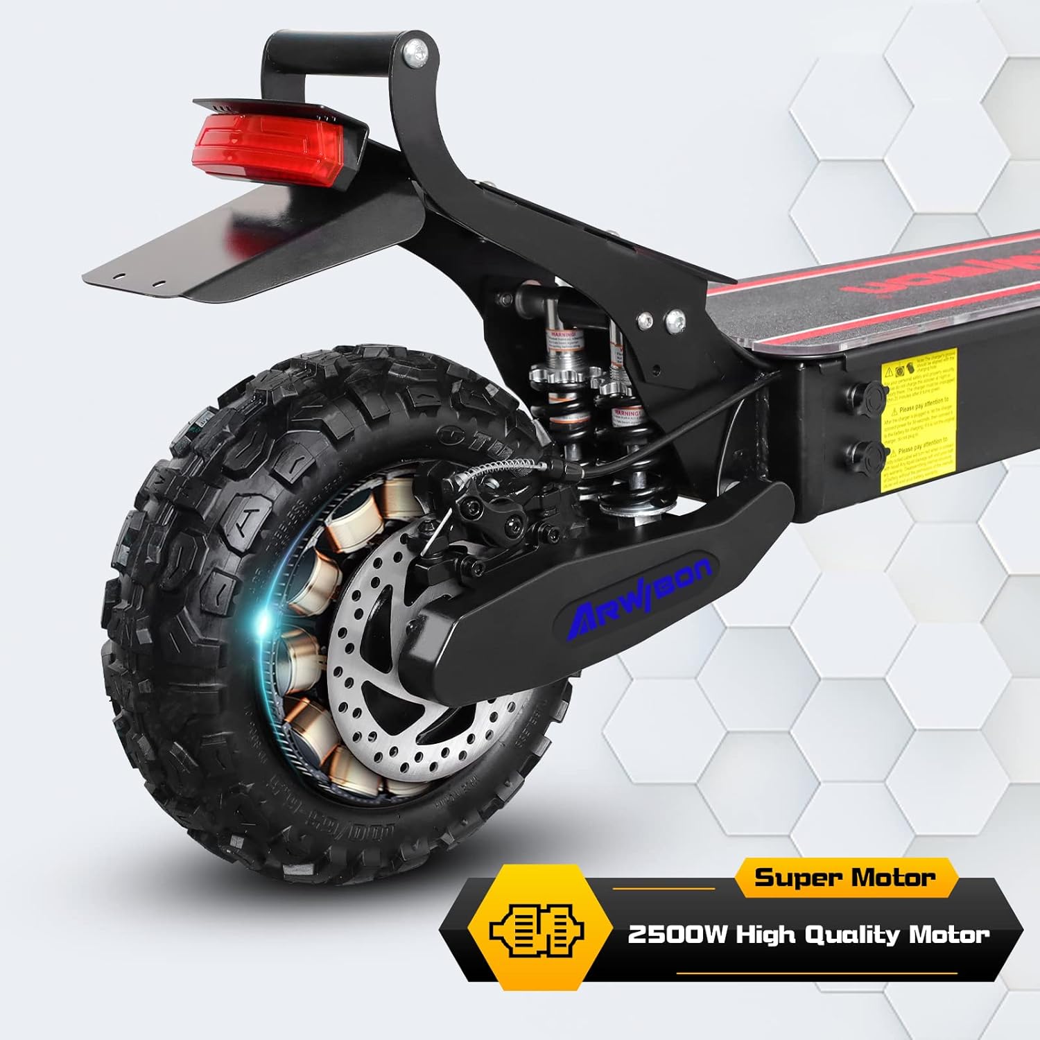 Electric Scooter for adult, 2500W Motor up to 30 MPH Max 30 Miles 11 inch Pneumatic Tire, Front (Ultra Double) Suspension and Double Brake, Foldable Escooter Adult Without Seat