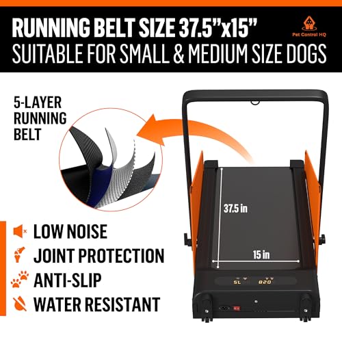 Dog Treadmill for Small and Medium Size Dogs - Pet Running Machine - Dog Pacer Training Pad