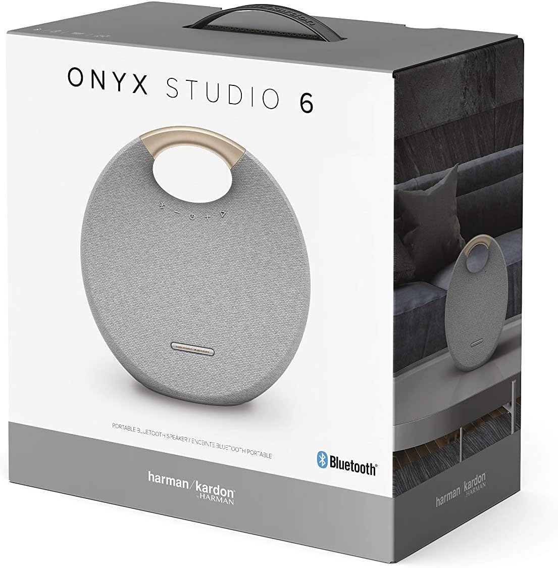 Harman Kardon Onyx Studio 6 - Bluetooth Speaker with Handle - Gray (HKOS6GRYAM)