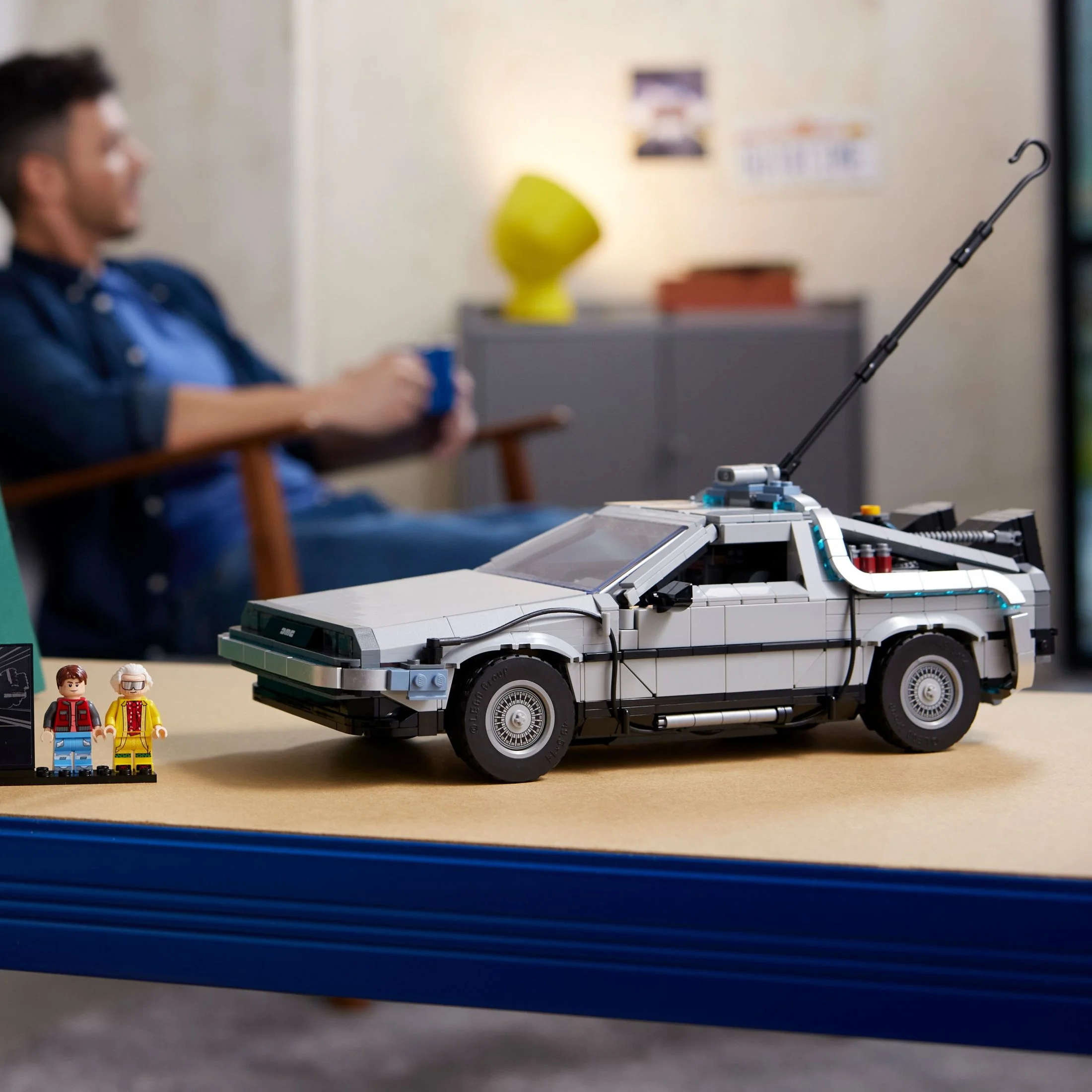 LEGO Icons Back to the Future Time Machine 10300, Model Car Building Kit, Based on the DeLorean from the Classic Movie